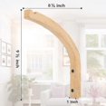 thumbnail image 4 of Wooden Wall Hooks, Hangers Indoor, For Hanging Plants,flower Bracket, 4 of 5