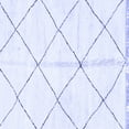 thumbnail image 1 of Ahgly Company Indoor Square Solid Blue Modern Area Rugs, 4' Square, 1 of 4
