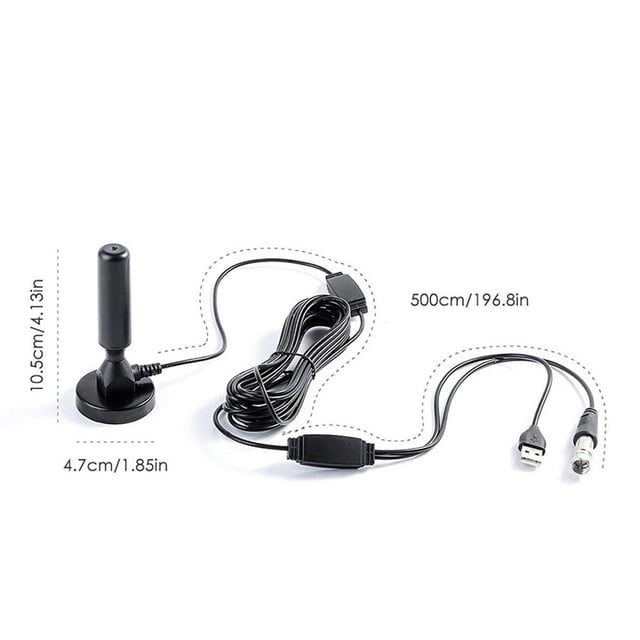 Antena De Tv Hd Para Interiores, Amplificador Usb De Televisión Negro Para Interiores, Antena Aérea Digital De Onda Terrestre Hdtv Dtmb Para Coche, 2020, Triangulación De Envíos Cateissary EL009007-00