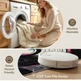 thumbnail image 5 of ODIKA 6'x9' Washable Area Rug Record Graffiti Grunge Disc Round Movie Eight Music Note Vinyl Playful for Family Room, Living Room, Master Bedroom, Non-Slip, Easy Care, 5 of 7
