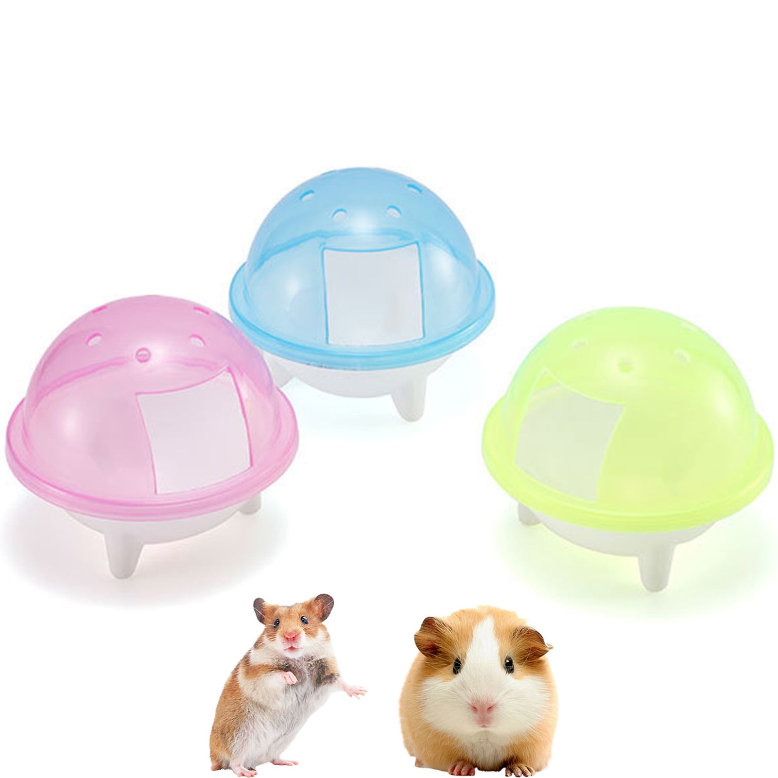 Walbest Hamster Sand Bathroom, Harmless Chinchilla Bath House Plastic Sand Bath Container for Small Animals Chinchilla Golden Bears Black Bear Hamsters Gerbil Mouse