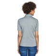 thumbnail image 2 of UltraClub Cool & Dry 8 Star Elite Performance Interlock Polo (8610L) Silver, M, 2 of 3