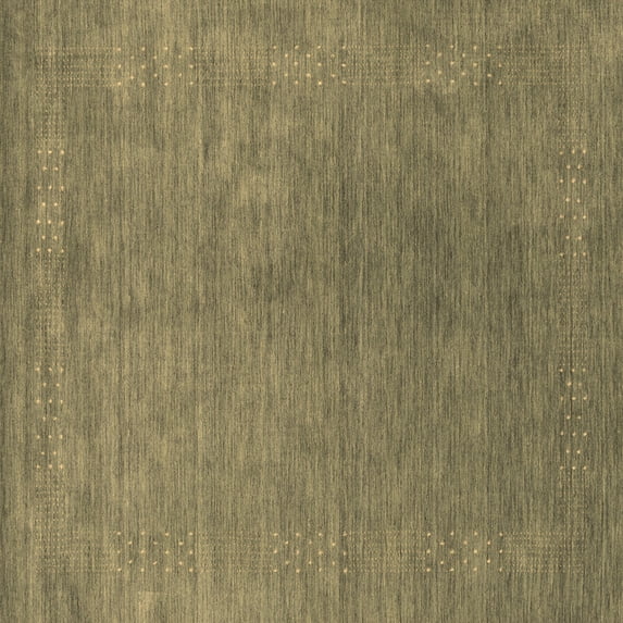Ahgly Company Indoor Square Abstract Brown Contemporary Area Rugs, 6' Square