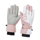 thumbnail image 5 of Guantes de esquí de invierno, cálidos y gruesos, con pantalla táctil, cómodos y para snowboard. rosa blanco, 5 of 9