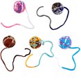 thumbnail image 1 of Cat Ball Toy Colorful: 5PCS Woolen Yarn Ball Kitten Chew Toy with Bell & String, 1 of 6