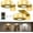 Gold, variant on 3 count Picture Lights,   Wall Light for Paintings, 3 Colors Paintings Light Dimmable and Timer  Art Light for Display, Wall, Artwork, Gallery ()