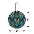 thumbnail image 6 of Aquaman Movie Logo Trident Pattern Round Luggage ID Tag Card Suitcase Carry-On, 6 of 8