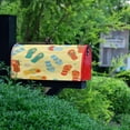 thumbnail image 3 of Mailbox Covers Magnetic Flip Flops Post Letter Box Cover Wrapped Anti-UV and Reusable with Standard Size 21×18 Inch Beach Sand Colorful Cool Summer Slipper Fashion,Postbox Letterbox Cover, 3 of 6
