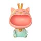 thumbnail image 5 of Caja de almacenamiento de figuras de gato, contenedor de artículos diversos, escultura de animal de resina novedosa, refrigerio Rosa, 5 of 9