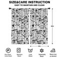 thumbnail image 2 of Blackout Kids Curtains,Halloween Doodle Pattern Childrens Insulated Curtains Set Of 2,Bedroom Essentials,Toddler Room Decor 42"x84", 2 of 5