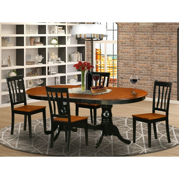 Boho Dining Set - 8 Chairs & Table - Solid Wood Dinette Set - Modern Farmhouse Kitchen Table