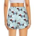 thumbnail image 2 of Lsque Dachshund Dog Puppy Printed Women's Running Shorts with Liner Pockets,Elastic Quick Dry Workout Athletic Gym Yoga Shorts,Womens High Waist Shorts-, 2 of 9