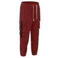 thumbnail image 4 of Pantalones cargo streetwear para hombre - Pantalones utilitarios de pana - Poliéster, múltiples bolsillos, tallas S-XXL, 4 of 6