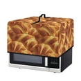 thumbnail image 7 of TSOVTHRID 3D Bread Print Microwave Oven Dust Cover Decorative Air Fryer Toaster Oven Cover Countertop Microwave Protector for Indoor Kitchen Decor, 20.9"W x 15.7"D x 12.4"H, L, 7 of 7