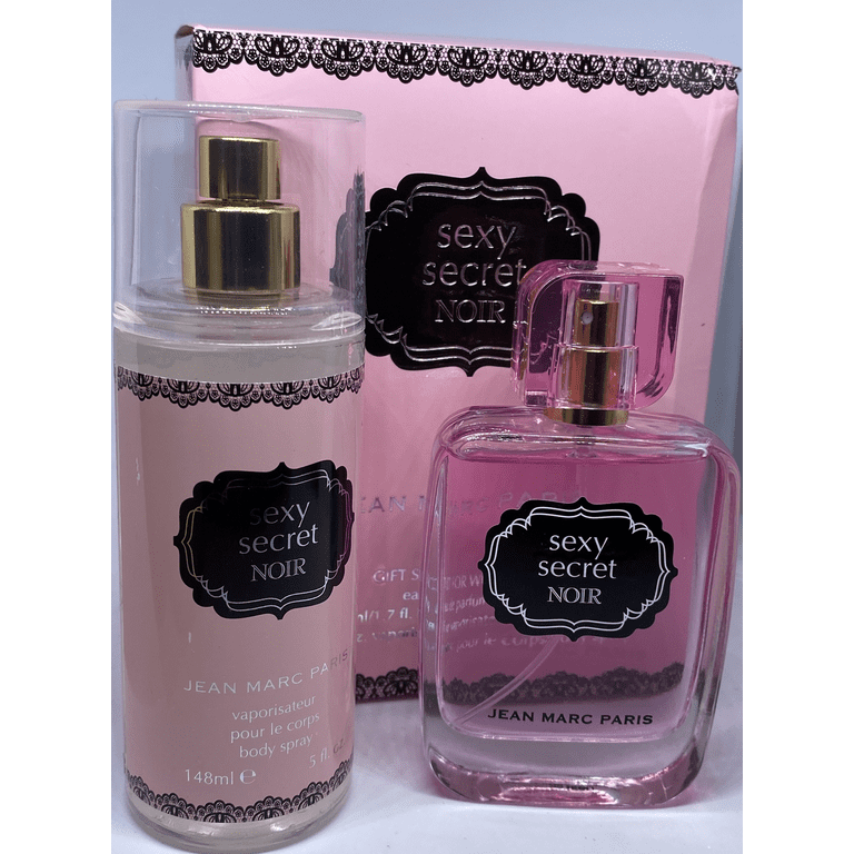 Jean Marc Paris Sexy Secret Noir Eau De Parfum Spray 50ml 1.7oz 5.oz Body Spray Gift Set Walmart