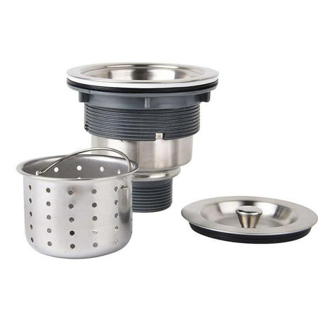 3-1 2-inch Kitchen Sink Strainer With Removable Deep Waste Basket 