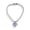 Color, variant on Crystal Love-shape Necklace Female Temperament Net Red Collarbone Chain Korean Version Student Simple Jewelry