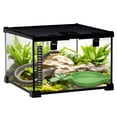 thumbnail image 1 of PawHut Glass Reptile Terrarium, Jumping Spider Enclosure, 12"x12"x8", 1 of 10