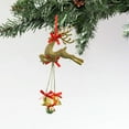 thumbnail image 5 of Christmas Decoration Clearance Hwkond Christmas Wapiti Bell Gift Christmas Ornaments Christmas Decorations Wapiti,Gold, 5 of 5