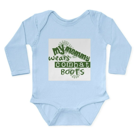 CafePress - MOMMYGREEN Body Suit - Long Sleeve Cotton Baby Bodysuit