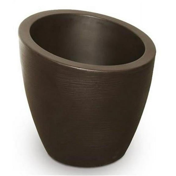 20 in. Modesto Round Planter, Espresso