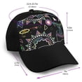 thumbnail image 2 of Geometry Dash Lite Adult Women Men Adjustable Casquette Baseball Cap Peaked Hat Outdoors, 2 of 5