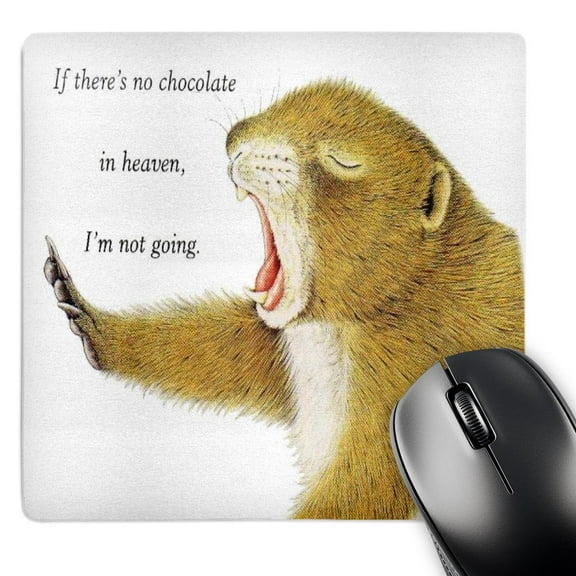 3dRose, Funny Beaver will charm you heart, MousePad