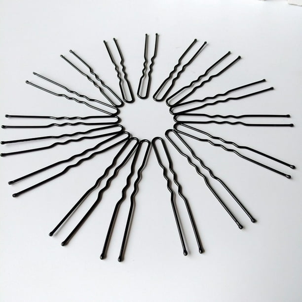 Horquillas para el pelo en forma de U para moños, 50 horquillas para mujer con pelo grueso, horquillas para moños, horquillas para el pelo para moño de ballet