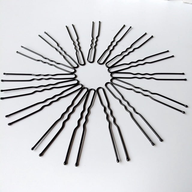 Horquillas para el pelo en forma de U para moños, 50 horquillas para mujer con pelo grueso, horquillas para moños, horquillas para el pelo para moño de ballet