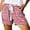 Red/White, variant on ZQUUVOU Women's Shorts Summer Striped Pocket Drawstring Elastic Bandage Casual Short(Red,L)