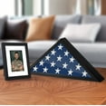 thumbnail image 6 of Americanflat 3x5 Picture Frame Small Folded Flag Display Case Fits Ceremonial Flags Not Burial Box - Black, 6 of 7