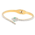 thumbnail image 2 of Bracelet, Easy To Wear Embed Rhinestones Attractive Open Clasp Hinged Bracelet Simple  For Friends For Gift Giving, 2 of 8
