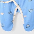 thumbnail image 5 of CAUYDY Baby Boys Sleepers Preemie Clothes 0 3 6 9 12 18 24 Months Newborn Long Sleeve Bodysuit Infant Boy Cute Romper Fall Winter Toddler Pajamas Blue for Sizes 1-3 Months, 5 of 6