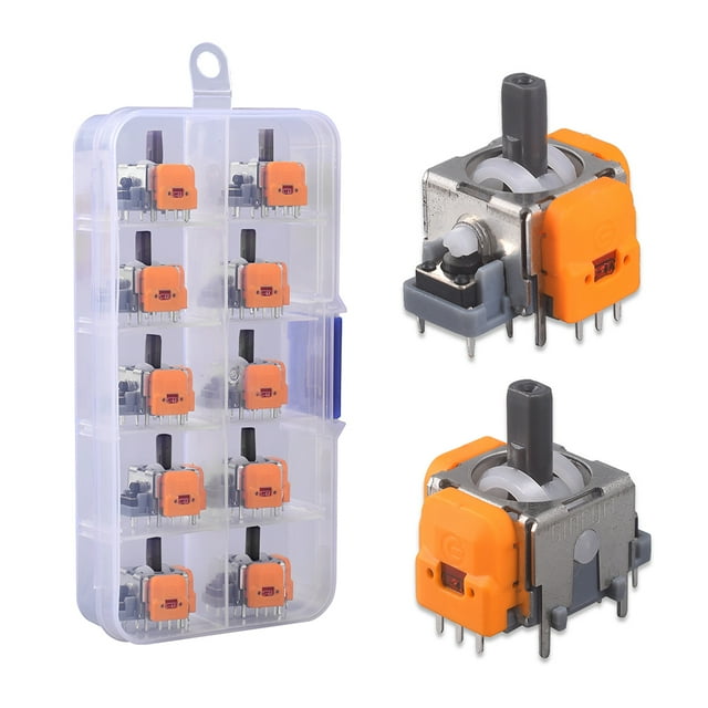 Joystick de efecto, palanca de pulgar ajustable 3D Hall de alta precisión para PS5, 10 Uds.