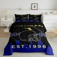 thumbnail image 2 of Manfei Rugby Theme Bedding Full Comforter Set,Football City Down Comforter,Baltimore Bedding Sets Full with Comforter,Super Cozy Room Decor Reversible,3 Pieces, 2 of 8