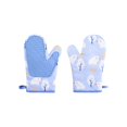 thumbnail image 7 of PGYONG Oven Mitts Gloves 1 Pair Heat Resistant 480 ℉ Non Slip Clear Silicone Printed Christmas Kitchen Women Men Cooking Baking Barbecue Machine Washable (Christmas,Gray Mittens), 7 of 7
