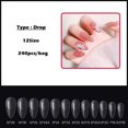 thumbnail image 1 of 240 Uds Gel X punta de uñas postizas prensa en el sistema de extensión acrílico cubierta completa ataúd esculpido uñas postizas cápsula americana arte Tan Jianjun unisex, 1 of 2