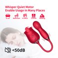 thumbnail image 6 of OCTMOM Rose Toys G Spot Thrusting Women's Vibrator, Red, 6 of 7