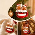thumbnail image 6 of Gingerbread Christmas Ornament, Holiday Tree Decoration, Flat Festive Food Themed Accent for Tree Branches Wreaths, Lightweight Acrylic or Lightweight Board Accent for Flexible Display, 6 of 7
