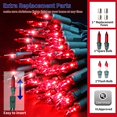 thumbnail image 2 of Cadena de luces TWINGLEHOME, 100 L, 6 m, color rojo ultrabrillante para interiores y exteriores, 2 of 6