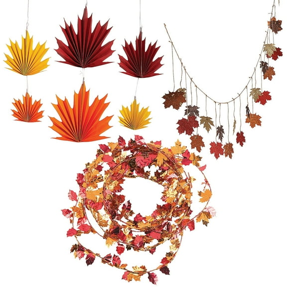 Fall Leaves Decorating Kit - 8 Pieces