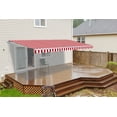 thumbnail image 2 of ALEKO 8'x6.5' Retractable Awning Fabric Replacement, Red and White Striped Color, 2 of 5