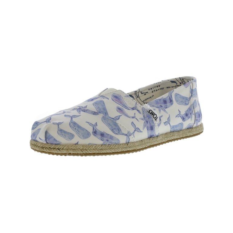 Toms oceana watercolor whale women's best sale classics
