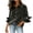 Gray, variant on LWITHSZG Button Down Shirts for Women Dressy Casual Cute Ruffle Long Sleeve Tops Spring Fashion Party Going Out Velvet Blouses S-XXL