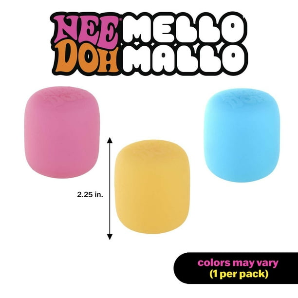 NeeDoh Mello Mallo YELLOW Stress Ball for Preschool Classrooms