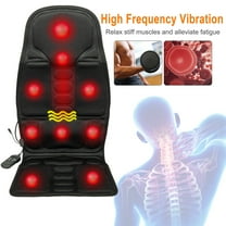 FUTATA 8 Mode 3 Intensity Full Body Electric Vibration Massage Seat Cushion, Back Massager - Massage Chair Pad with Heat, Father's Day Gifts for Dad