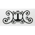 thumbnail image 2 of Village Wrought Iron HP-OD-T House Plaque Letter T, 2 of 2