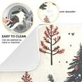 thumbnail image 2 of Yayeee Dish Drying Mat for Kitchen Counter 18"x24" Microfiber Absorbent Pad, Beige Christmas Forest, 2 of 7