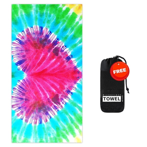 Beach Towels Oversized Clearance New Beach Towel Tie Printed Bath Towel Beach Towel Beach Vacation Absorbent Bath Towel Beach Towels for Women Men Girls Kids, Beach Accessories