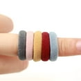 thumbnail image 4 of TUWAFE 100Pcs Seamless Cotton Hair Bands Elastics Hair Ties Diameter 1 inch Ponytail Holders for Girl Toddler Baby Thin Hair, 4 of 7